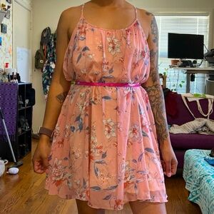Abercrombie & Fitch Pink Floral Dress Small